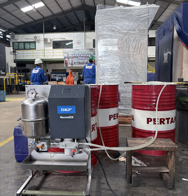 SKF RecondOil unit packed for delivery
